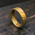 Mokume Gane Wedding Band — Copper Brass Silver Ring