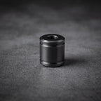 Zirconium Cylinder Lanyard Bead — Black Paracord Knife Bead