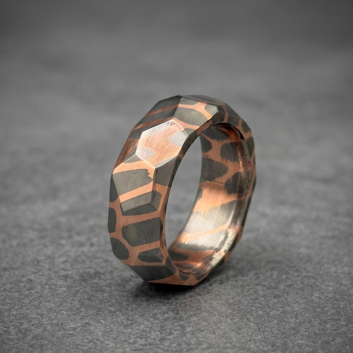 Superconductor Wedding Band — Diamond Cut Large Filament
