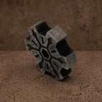 Damascus Steel Time Gear Pendant — Pokémon Charm Necklace