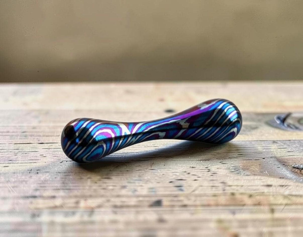 Grade 5 Titanium Knucklebone Fidget — EDC Stress Roller
