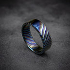 Timascus Wedding Band — Zirconium Titanium Ring