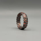 Acid-Etched Niobium Copper Superconductor Wedding Band