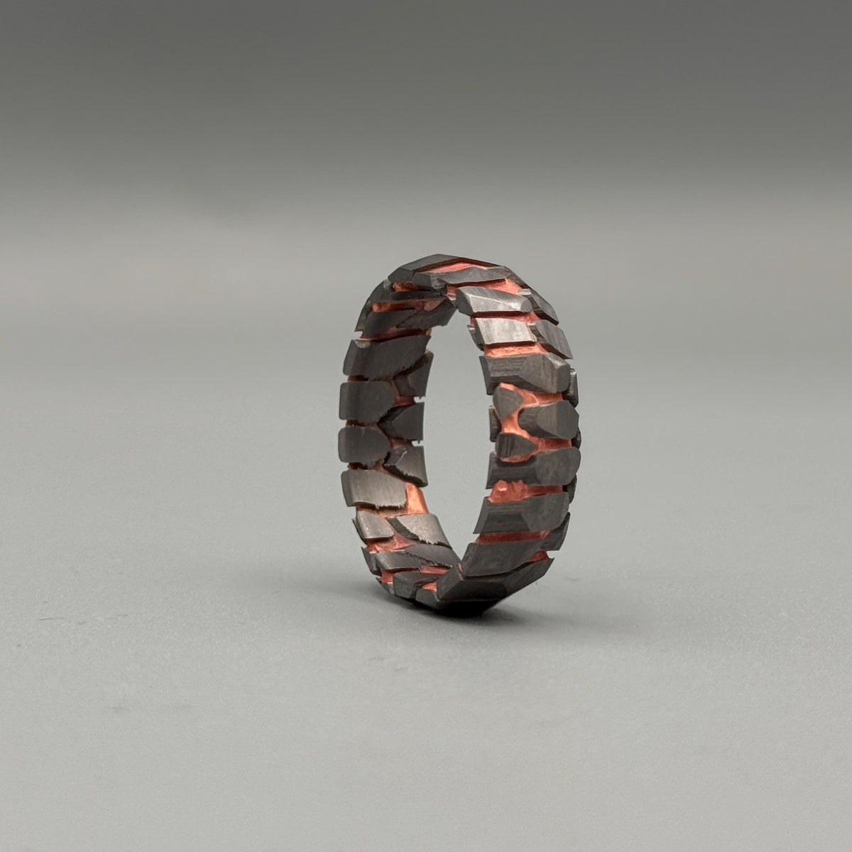 Acid-Etched Niobium Copper Superconductor Wedding Band