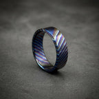 Timascus Wedding Band — Zirconium Titanium Ring