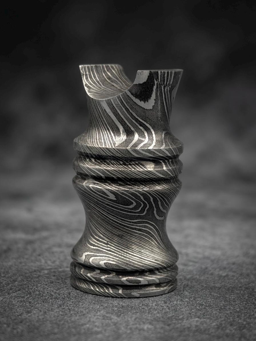 Damascus Steel Cigar Stand — Groomsmen Gift