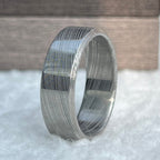 Damascus Stainless Steel Wedding Band — Groomsmen Gift