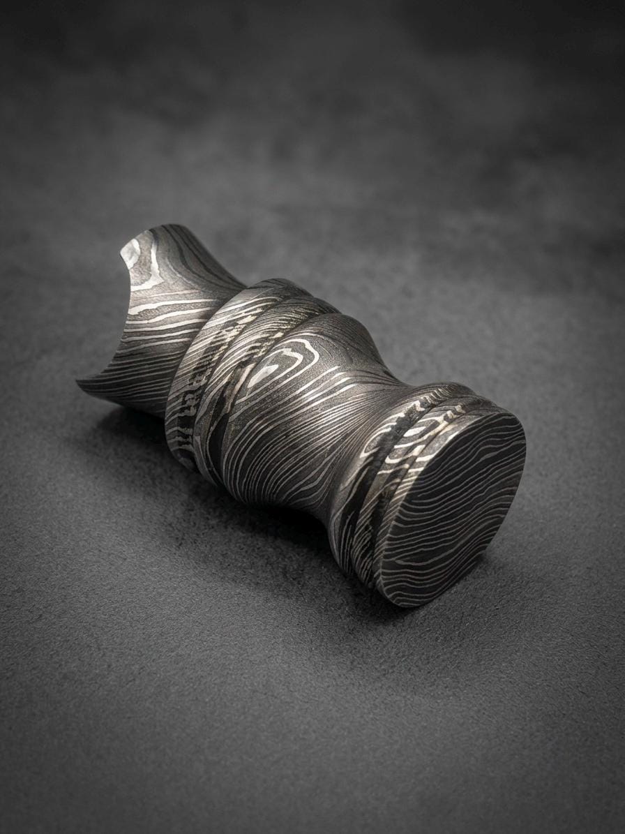 Damascus Steel Cigar Stand — Groomsmen Gift