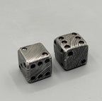 Damascus Steel Dice, 18 mm — Classic or Cyber Markings