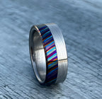 Zircoti and Damasteel Wedding Band