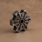 Damascus Steel Time Gear Pendant — Pokémon Charm Necklace