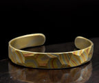 Mokume Gane Cuff Bracelet — Hammered Viking Bangle