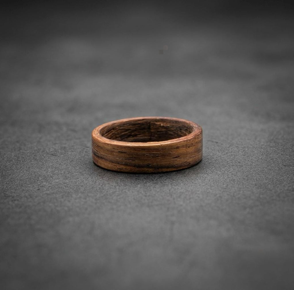 Rosewood Bentwood Ring — Matte Wooden Wedding Band