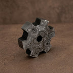 Damascus Steel Time Gear Pendant — Pokémon Charm Necklace