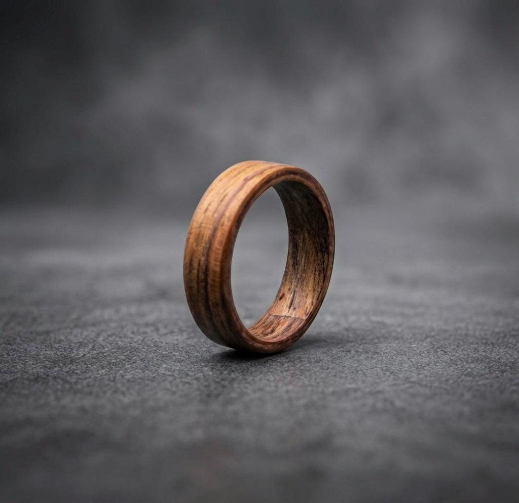 Rosewood Bentwood Ring — Matte Wooden Wedding Band
