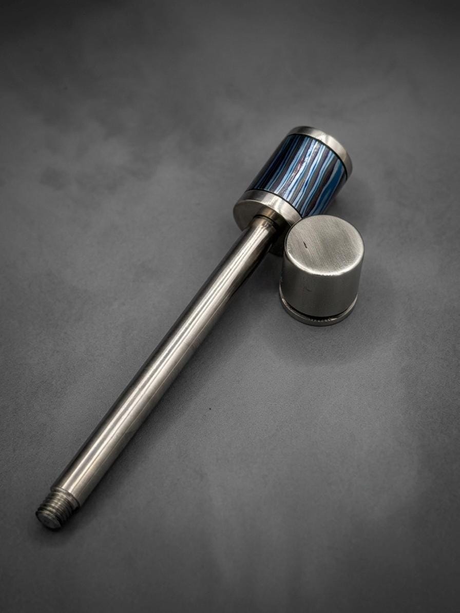 Natural Titanium Spin Stick Bead Holder — Spinning Top