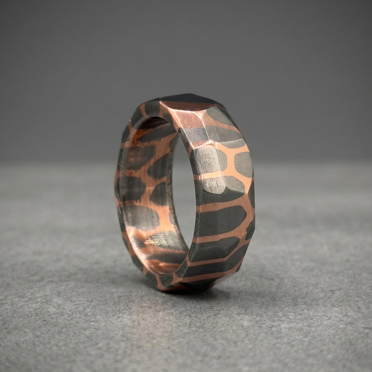 Superconductor Wedding Band — Diamond Cut Large Filament