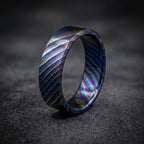 Timascus Wedding Band — Zirconium Titanium Ring