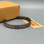 Damascus Steel Cuff Bracelet with Copper Inlay — Viking Bangle
