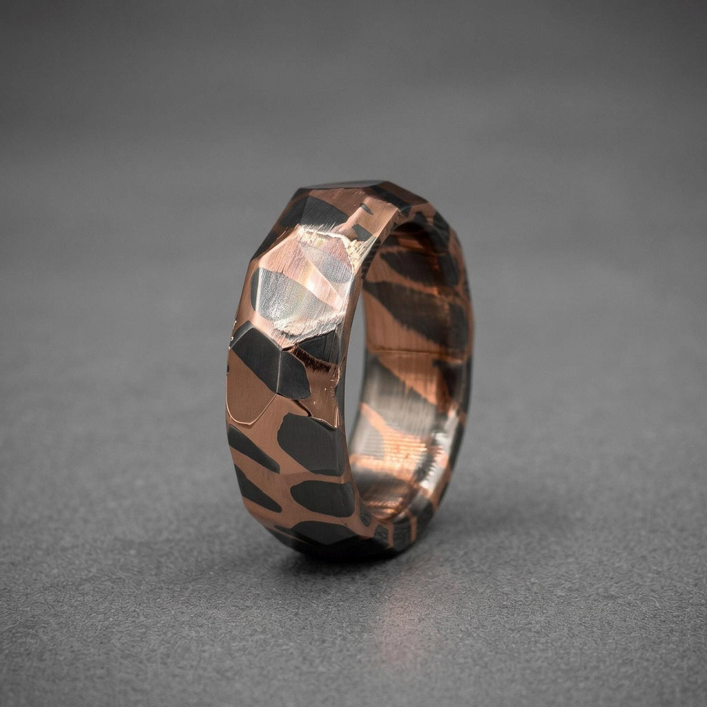 Superconductor Wedding Band — Diamond Cut Large Filament
