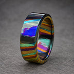Black Zircuti Band — Customizable Mokuti Wedding Ring, view 3