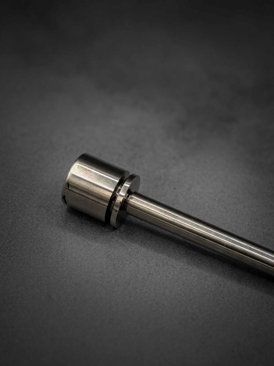 Natural Titanium Spin Stick Bead Holder — Spinning Top