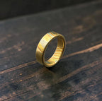 Mokume Gane Wedding Band — Copper Brass Silver Ring