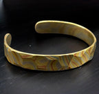 Mokume Gane Cuff Bracelet — Hammered Viking Bangle