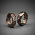 Faceted Superconductor Couple Ring Set — Copper Niobium Honeycomb