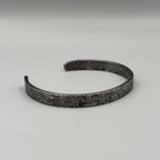 Damascus Steel Cuff Bracelet — Simple Minimalist Band