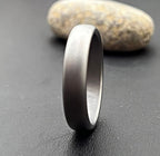 Sand Blasted Titanium Wedding Band — Modern Minimalist Ring
