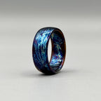 Heat Anodized Titanium Wedding Band — Custom Colorful Ring