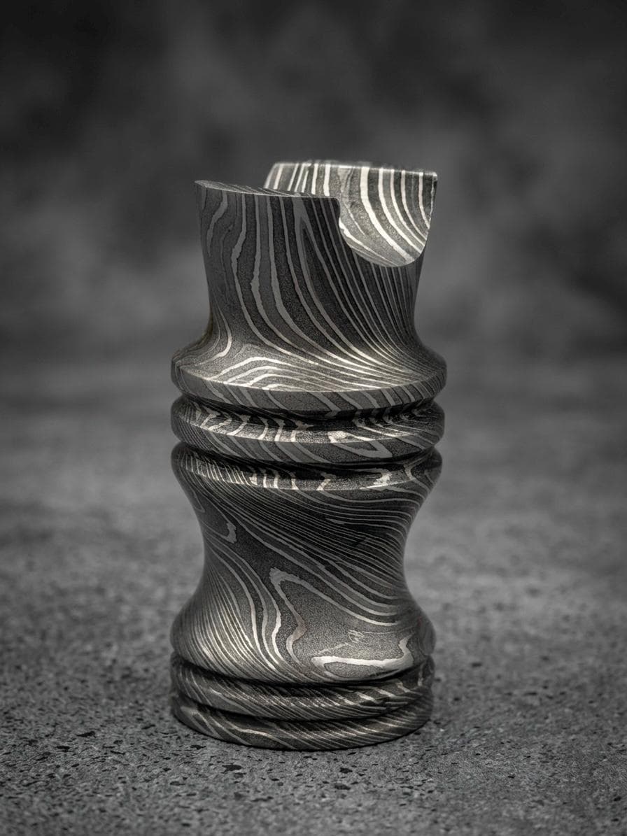 Damascus Steel Cigar Stand — Groomsmen Gift