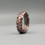 Acid-Etched Niobium Copper Superconductor Wedding Band