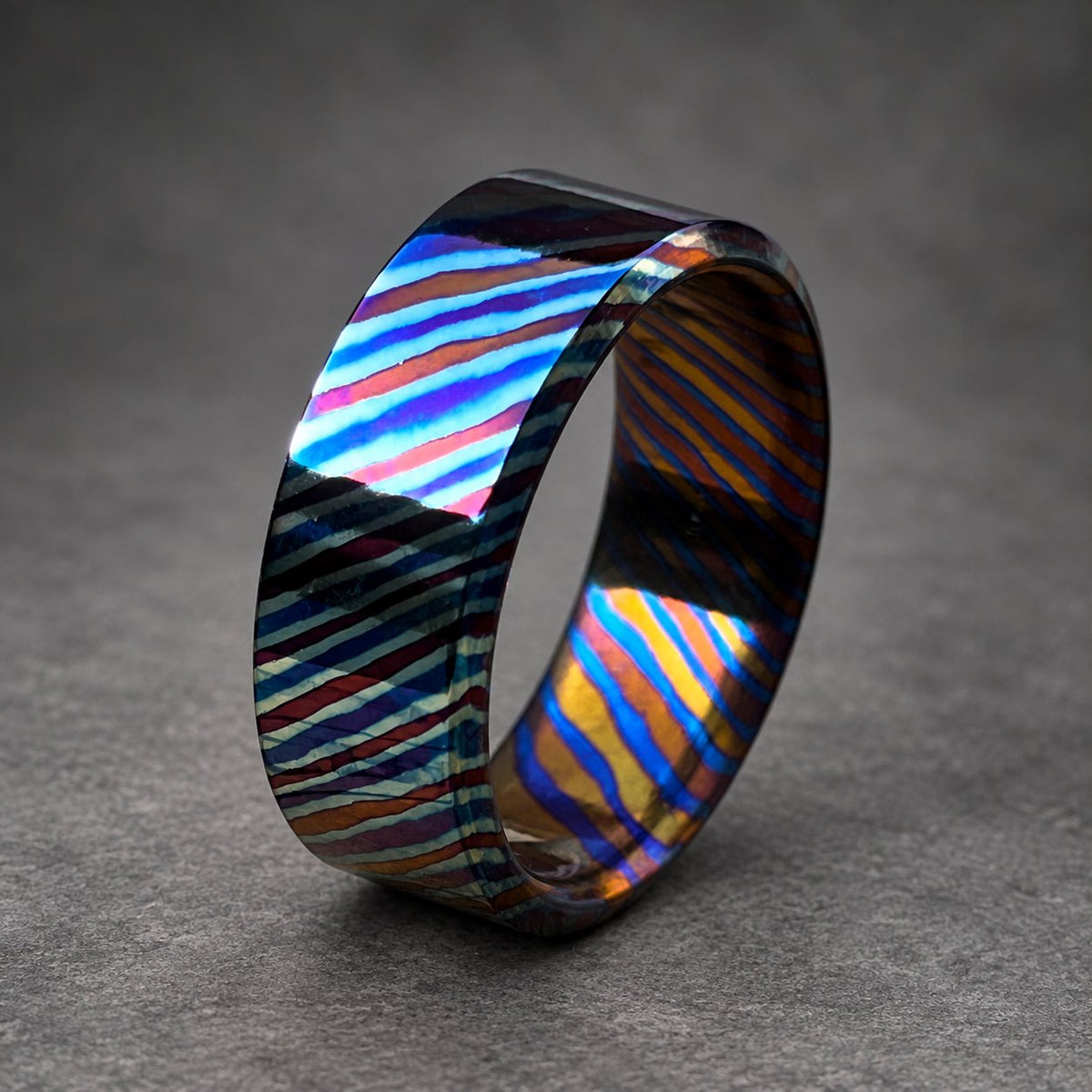 Timascus Wedding Band — Personalized Mokuti Ring