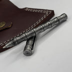 Damascus Steel Ballpoint Pen — Personalized Pocket Clip