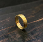 Mokume Gane Wedding Band — Copper Brass Silver Ring