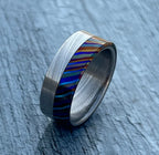Zircoti and Damasteel Wedding Band