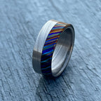 Zircoti and Damasteel Wedding Band