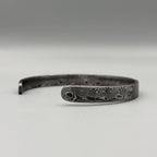 Damascus Steel Cuff Bracelet — Viking Bangle