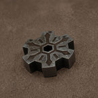 Damascus Steel Time Gear Pendant — Pokémon Charm Necklace