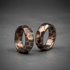 Faceted Superconductor Couple Ring Set — Copper Niobium Honeycomb