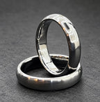 Polished Titanium Wedding Band, Domed — Classic Comfort Fit, view 2