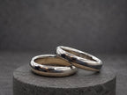 Polished Titanium Wedding Band, Domed — Classic Comfort Fit, view 6