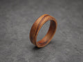 Rosewood Bentwood Ring — Reddish Grain Minimalist Band