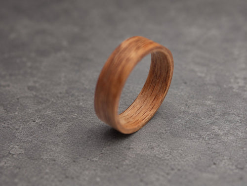 Ashwood Bentwood Ring, Honey Tone — Minimalist Wedding Band, view 2