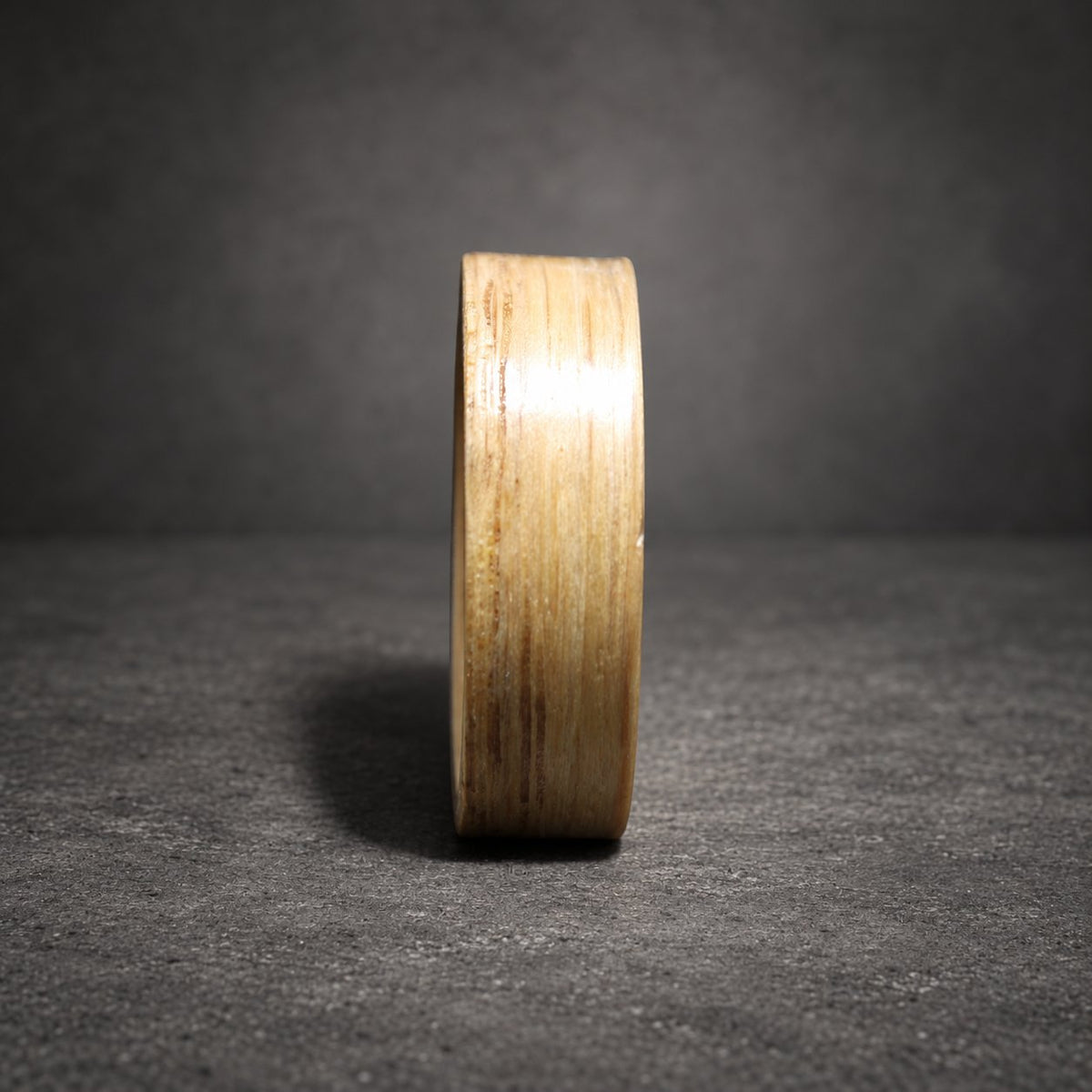 Ashwood Bentwood Ring, Pale Natural — Minimalist Wedding Band, view 3