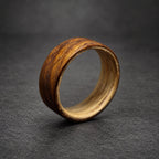 Rosewood Bentwood Ring, Wide — Pale Ashwood Lining, view 3