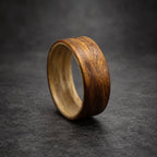 Rosewood Bentwood Ring, Wide — Pale Ashwood Lining