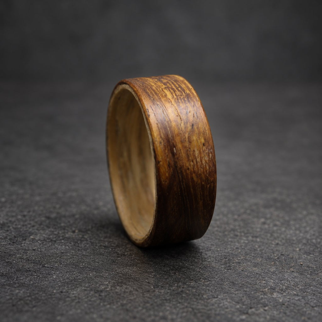 Rosewood Bentwood Ring, Wide — Pale Ashwood Lining, view 2